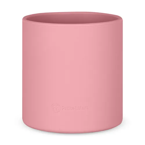 PETITE&MARS Hrnek silikonový Take&Match Dusty Rose 6m+