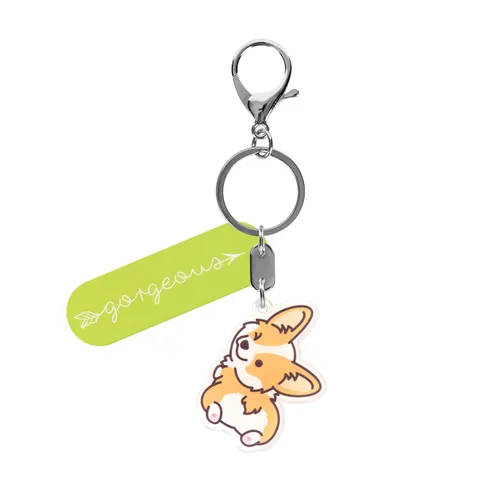 Albi Klíčenka akrylová s karabinkou motiv Corgi přívěsek na klíče a kabelku originální dárek
