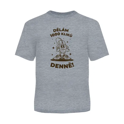 Albi Pánské tričko s potiskem Dělám 1000 kliků denně 100% bavlna vel. XL
