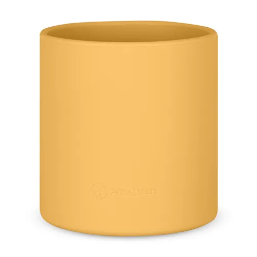 PETITE&MARS Hrnek silikonový Take&Match Intense Ochre 6m+