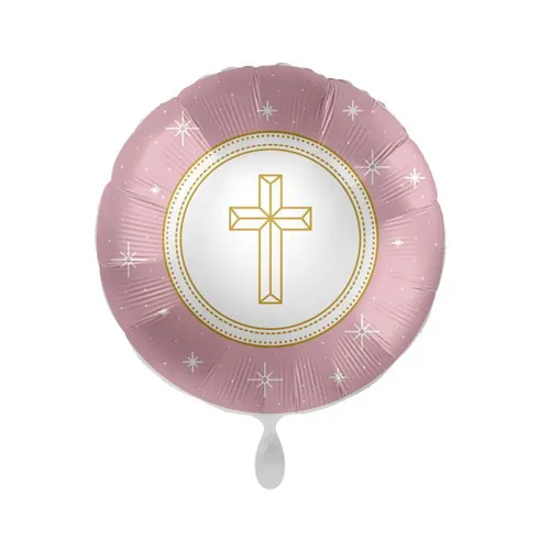 Balónek fóliový Kříž růžový Albi