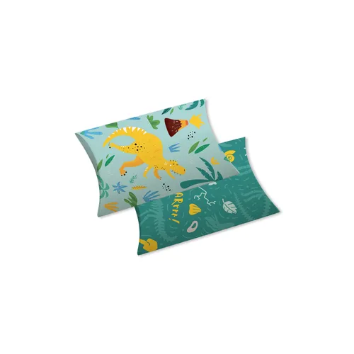 Dárková krabička polštářová malá 2 ks - Dinosauři (9 × 2,5 × 13 cm) Albi