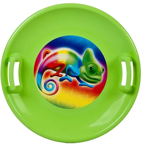 Talíř na sníh zelený