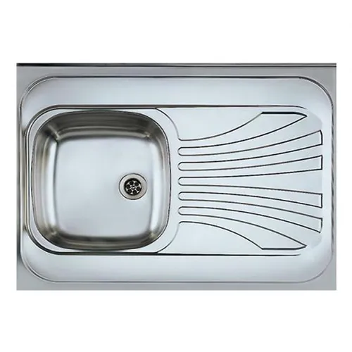 Dřez 1K 800/600 levý satén + sifon