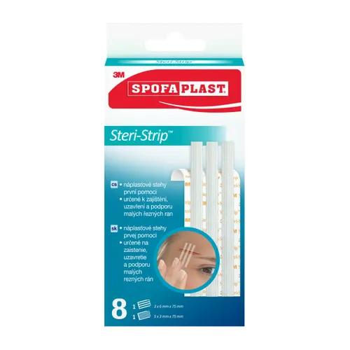 3M Spofaplast Steri-Strip náplasťové stehy 801, 8ks
