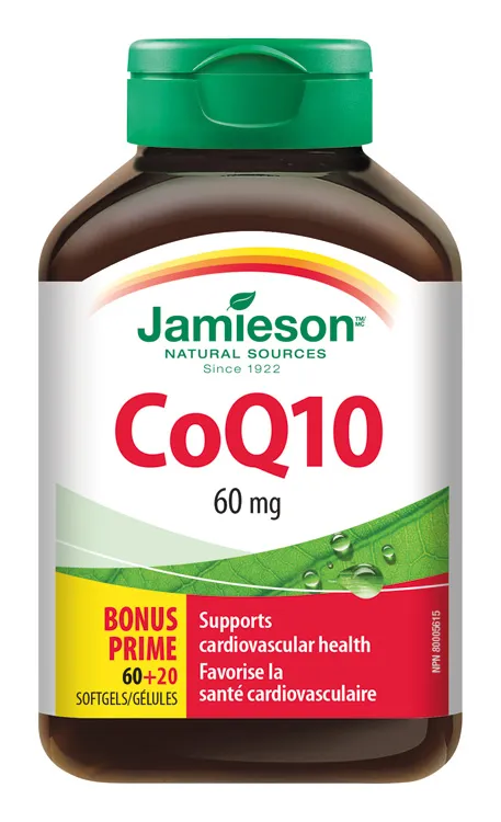 JAMIESON Koenzym Q10 60 mg cps.60+20