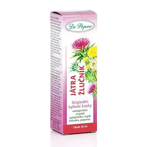 Dr.Popov Kapky bylinné Játra-žlučník 50ml