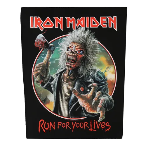 nášivka velká IRON MAIDEN - RUN FOR YOUR LIVES - RAZAMATAZ