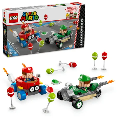 LEGO Super Mario 72034 Mario Kart – Baby Mario vs. Baby Luigi