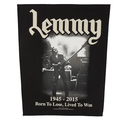 nášivka velká Motörhead - Lemmy - Lived To Win - RAZAMATAZ