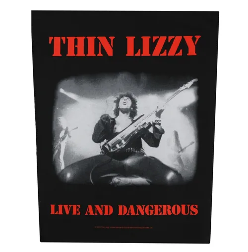 nášivka velká THIN LIZZY - LIVE AND DANGEROUS - RAZAMATAZ