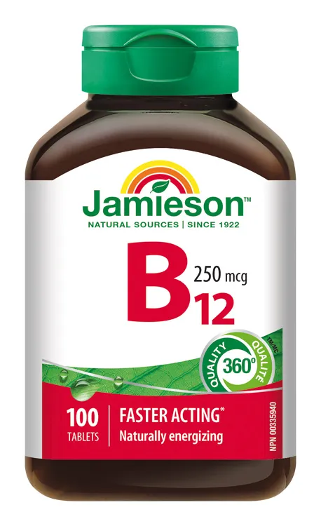JAMIESON Vitamín B12 metylkobalamín 250mcg tbl.100