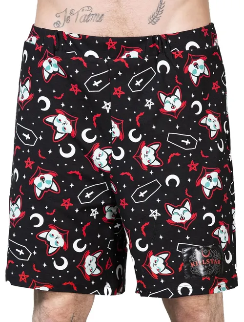 kraťasy unisex (pyžamo) KILLSTAR - Lil Vampurr - Black M