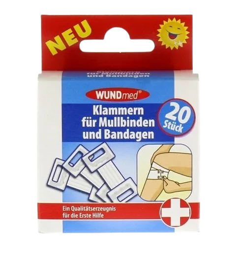 WUNDMED svorky obvazové bílé 20 ks