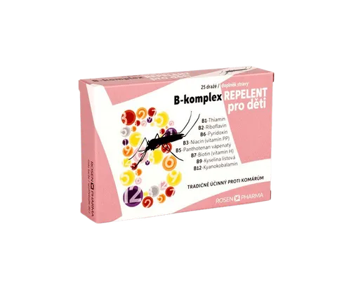ROSEN B-komplex Repelent pro děti dražé 25 ks