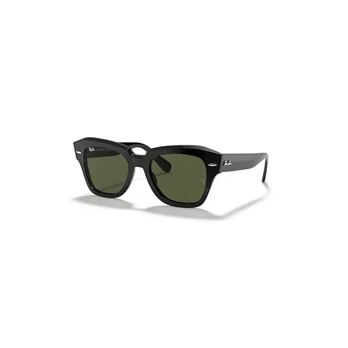 Ray-Ban State Street Lunettes De Soleil - Monture Noir Verres Vert 49-20