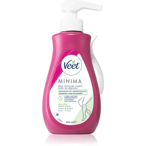 Veet Minima Dry Skin ενυδατική αποτριχωτική κρέμα για ξηρό δέρμα 400 ml