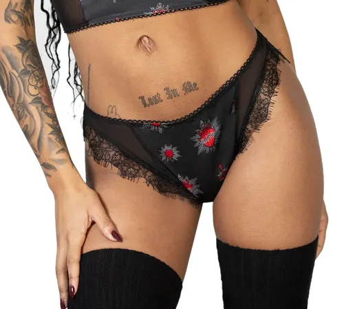 Női bugyi KILLSTAR - Star Crossed - Fekete M