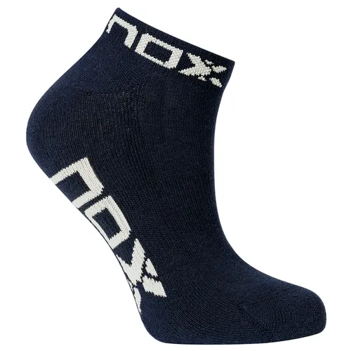 Sac 6 Pcs. - Chaussettes Cheville Nox Blue Logo White Woman