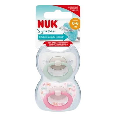 NUK Dudlík Signature 0-6m 2 ks