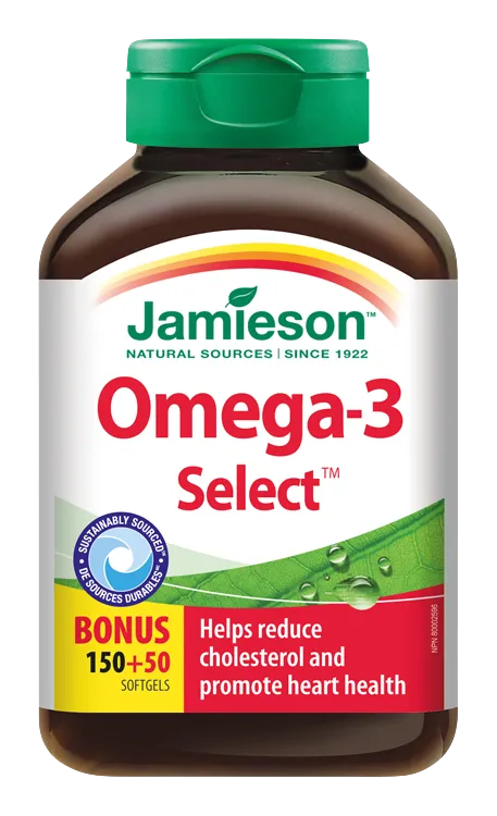 JAMIESON Omega-3 Select 1000 mg 200 kapslí