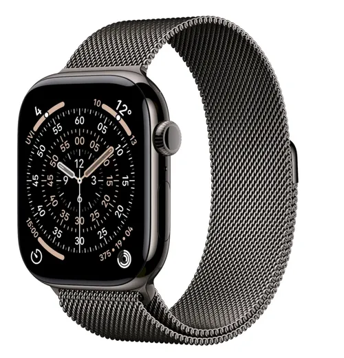 APPLE Watch 11 GPS + Cellular 42mm břidlicově šedý titan - břidlicově šedý milánský tah