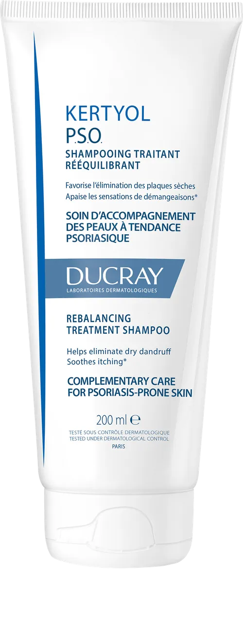 DUCRAY Kertyol PSO Pečující šampon navracející rovnováhu vlasové pokožce při psoriáze 200 ml