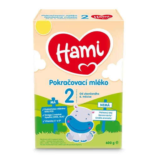 HAMI 2 pokračovací kojenecké mléko 600 g