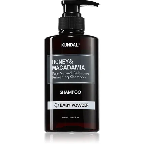 KUNDAL Honey & Macadamia Baby Powder Naturlig shampoo til tørt og skadet hår 500 ml