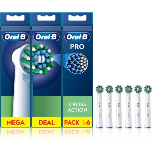 Oral-B PRO Cross Action Erstatningshoveder til tandbørste 6 stk.