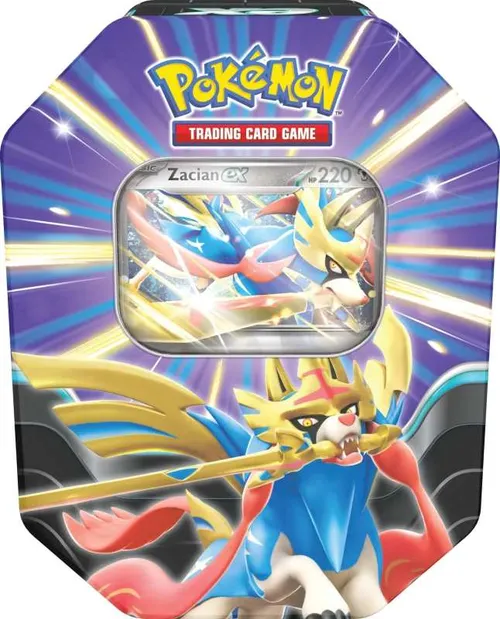 Pokémon tcg: slashing legends tin zacian ex