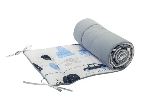 Bomimi Mantinel do postýlky 180 cm - Autíčka - Modrá