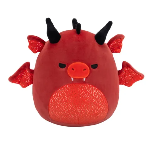 Squishmallows červený drak - salami