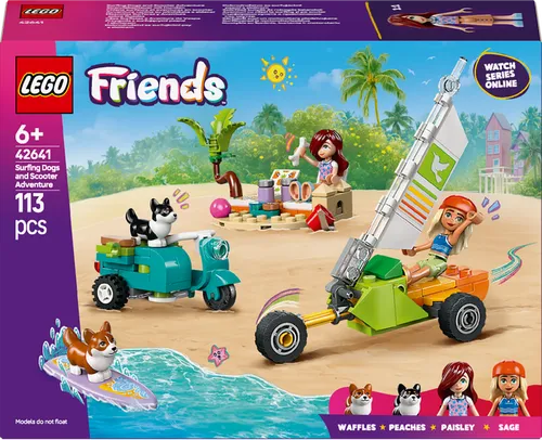 LEGO LEGO Friends Dobrodružství se surfujícími psy a skútrem 42641