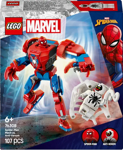 LEGO LEGO Marvel Spider-Man v robotickém obleku vs. Anti-Venom 76308
