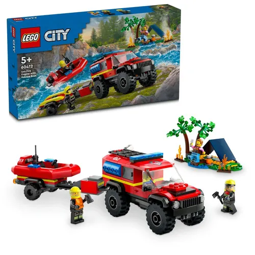 LEGO LEGO Hasičský vůz 4x4 a záchranný člun 60412