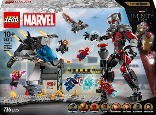 LEGO LEGO Marvel Akční bitva – Captain America: Občanská válka 76314