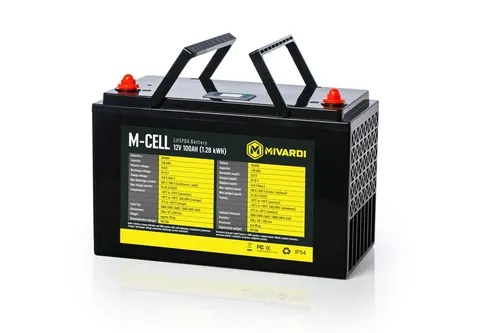 Mivardi Baterie M-CELL LiFePO4 12V 100Ah + 20A nabíječka,Mivardi Baterie M-CELL LiFePO4 12V 100Ah + 20A nabíječka
