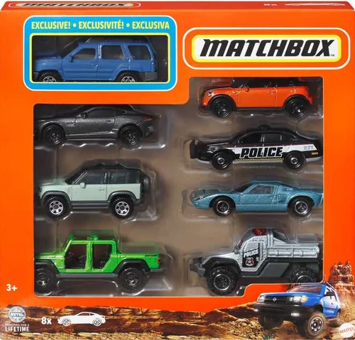 Mattel matchbox sada 8 angličáků 2000 nissan xterra