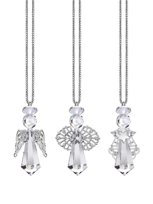 Preciosa Souprava vánočních ozdob Andělé z českého křišťálu Preciosa 1519 00