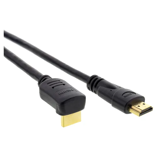 Sencor SAV 276-015 HDMI 2.0 A/M - A/M 90° High Speed kabel + Ethernet kabel Maximálny dátový prenos: 18 Gb / s, Dvojvrstvové, vysoko kvalitné