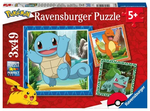 Ravensburger Pokémon Puzzle: Vypusťte Pokémony, 3x49 dílků