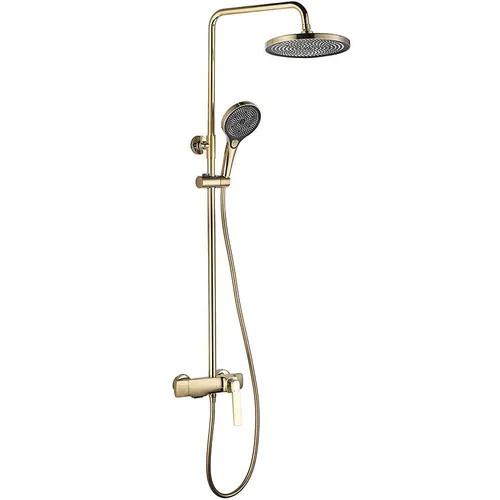 Sprchová súprava s termostatom Rea Tom zlatá brúsená