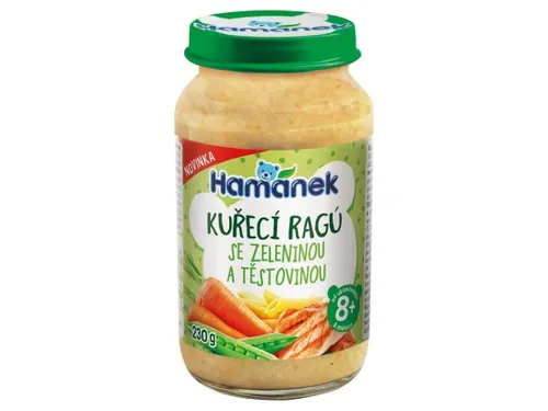 Hamánek Kuřecí ragú se zeleninou a těstovinou 230g