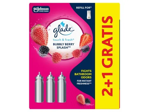 Glade Touch&Fresh Náhradní náplň do aerosolového osvěžovače Bubbly Berry Splash 3 x 10 ml