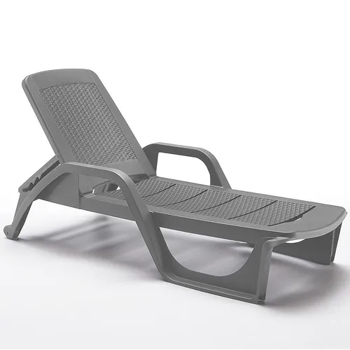Zahradní lehátko Nilo šedé