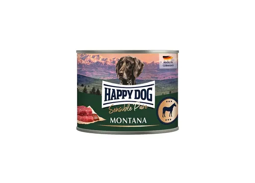 Happy Dog Sensible Pure Montana - Lóhúsos konzerv 6 x 200 g