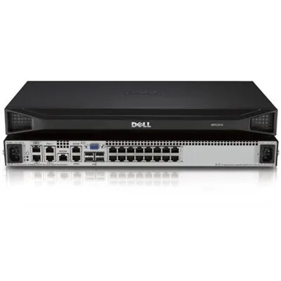 Commutateur Dell KVM DMPU2016-G01à distance à 16 ports avec deux utilisateurs à distance, un utilisateur local et deux blocs d’alimentation