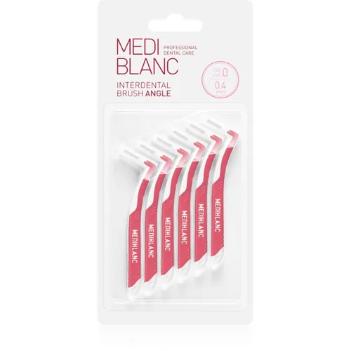 MEDIBLANC Interdental Pick-brush Angle μεσοδόντιο βουρτσάκι 6 τεμ 0,4 mm Pink 6 τμχ
