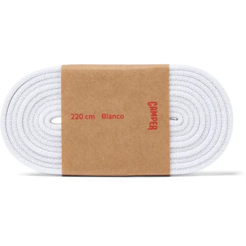 CAMPER Laces - Unisex Lacets - Blanc, taille , Tissu en coton